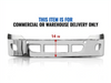 Stainless Steel Bumper with Fog Light Holes 14" for Freightliner Cascadia 2008-2017 - Tacoma Parts Corporation