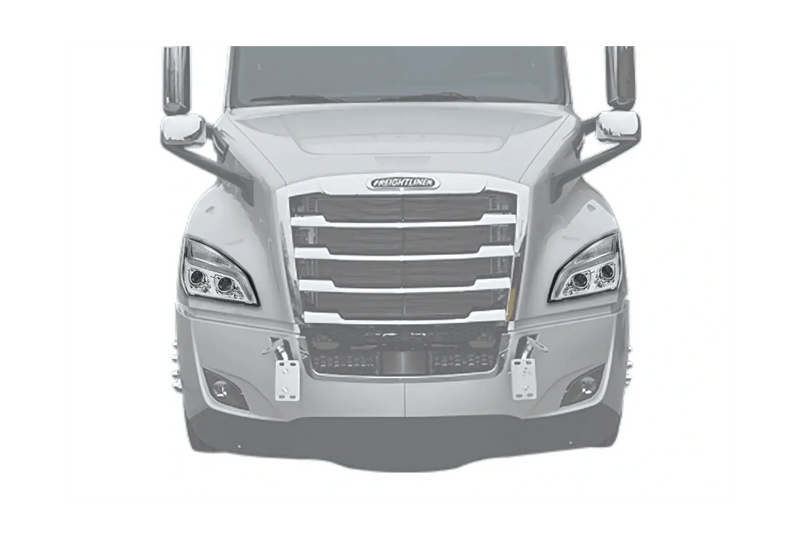 Chrome Projection LED Headlights Pair Set for Freightliner Cascadia 2018+ - Tacoma Parts Corporation