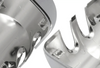 KOZAK Chrome Door Mirror Covers Right Passenger and Left Driver Side Pair Set (Two Piece) For Kenworth T680 T880 Truck Accessories PLUS Wipers, Logo and KOZAK Vest