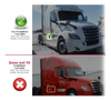 Kozak Middle Fairing Panel Left Side Only (Driver Side) Sleeper Cab For Freightliner Cascadia 2018+ - Tacoma Parts Corporation