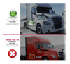 Kozak Middle Fairing Panel Right Side Only (Passenger Side) Sleeper Cab For Freightliner Cascadia 2018+ - Tacoma Parts Corporation