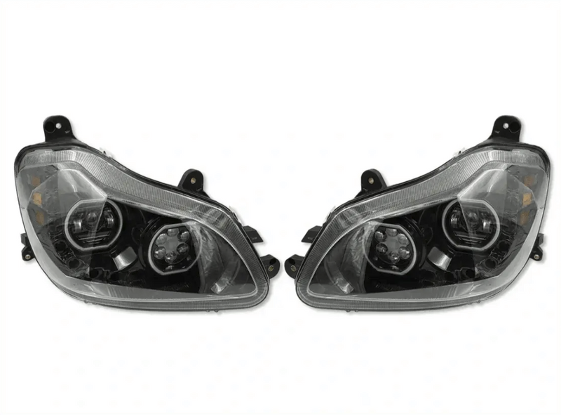 Kozak Black Housing Full LED Headlight Assembly Pair for Kenworth T680 2013-2021 - Tacoma Parts Corporation