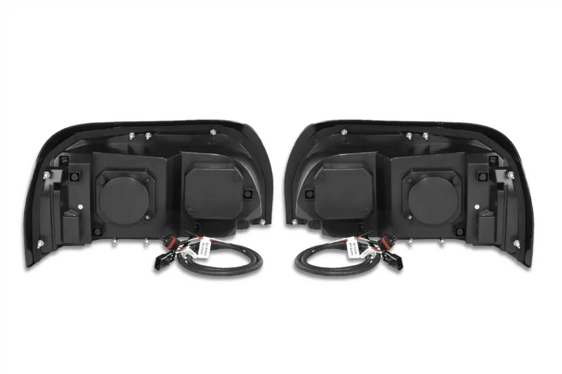 KOZAK Headlights Black Dual Halo Projector LED 12V Driver and Passenger Pair Set (Right and Left Side) For Freightliner Century 1996-2010 PLUS Logo, 2x 22" Wipers, KOZAK Vest