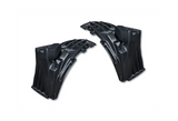 KOZAK Cab Splash Guard Fender Liner Driver (Left) and Passenger (Right) Sides compatible with Freightliner Cascadia 126 PLUS Logo and 2x 22" Windshield wipers and Kozak Reflective Vest