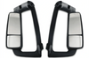 KOZAK Side View Door Mirror Power Heated Black with Arm SET & Look Down Mirror compatible with Volvo VNL 670 780 630 730 860 VNM 200 430 630 VNX 300 VN 2004-2023 + Logo, Bracket, Wipers, Vest