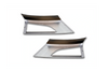 KOZAK compatible with Volvo VNL 2018+ Bumper Corners Chrome Trim w/Fog Light Holes LH RH Pair Set