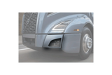 KOZAK compatible with Volvo VNL 2018+ Bumper Corners Chrome Trim w/Fog Light Holes Left Driver Side