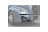 KOZAK compatible with Volvo VNL 2018+ Bumper Corners Chrome Trim w/Fog Light Holes Right Passenger Side