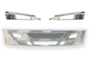 Kozak International Prostar Bumper Corner Right and Left (Passenger and Driver Side) Plastic Chrome PLUS International Logo Emblem, 2x22" Windshield wipers and KOZAK Reflective Vest