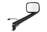 KOZAK BLACK Hood Mirror Assembly (Passenger Right Side) with Mounting Kit For Freightliner Cascadia 2018+ PLUS Logo, Windshield Wipers, Frame License Plate and Vest