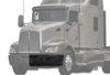 Kozak Aftermarket Black Plastic Bumper Extension Corner Left (Driver Side) for Kenworth T660 - Tacoma Parts Corporation