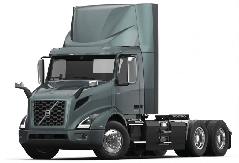 KOZAK Black Plastic Air Deflector Left Driver Side compatible with Volvo VNL 2018+ PLUS Logo with Stripe, 2X 22 Windshield Wipers, License Plate Holder and Vest