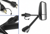 Kozak Black Door Mirror With Arms (Left Driver and Right Passenger Side) compatible with Kenworth T660 T600 T800 2008-2016 PLUS Kenworth Logo, 2x22" Windshield wipers and Kozak Reflective Vest