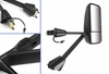Kozak Black Door Mirror With Arms Left (Driver Side) compatible with Kenworth T660 T600 T800 2008-2016 PLUS Kenworth Logo, 2x22" Windshield wipers and Kozak Reflective Vest