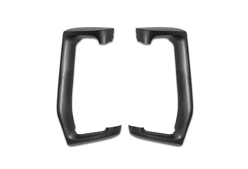 KOZAK Pair Mirror Arm Cover (Black) and Matte Black Door Mirror Cover Pair Set Left and Right side compatible with Volvo VNL VNM VNX VN 2004-2023 PLUS Logo, 2x22" Wipers and KOZAK Vest