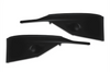 Kozak Black Plastic BUMPER COVERS PAINT without FOG LAMP HOLE PAIR SET (Driver Left and Passenger Right Side) for KENWORTH T680 NEXT GEN 2022 2023+ PLUS Logo, 2x22" Windshield Wipers and KOZAK Vest