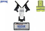 Kozak 3" Van Bumper Guard Bracket 205860 Compatible with Sprinter 2500/3500 2007-2013 Plus License Plate Holder and Frame, Kozak Vest