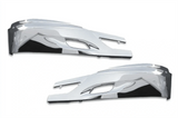 KOZAK Bumper Chrome Trims SET (Left Driver & Right Passenger Side) For International Prostar Trucks PLUS Logo, 2x Wipers, License Plate Frame and Vest