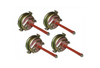 KOZAK SET of 4 Air Brake Service Chamber Type 30 (T30) -Two Hole Connector