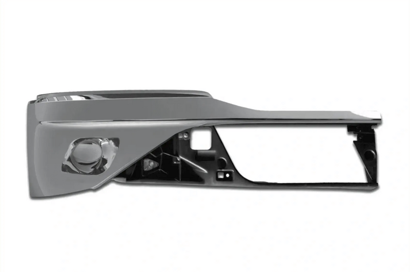 Kozak BUMPER CORNER Chrome without FOG LAMP HOLE (Passenger Right Side) SET for KENWORTH T680 NEXT GEN 2022 2023+ PLUS Logo, 2x22" Windshield Wipers and KOZAK Vest