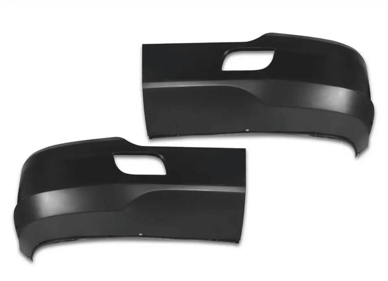Kozak Black Plastic Bumper Extension Corners (Driver Left & Passenger Right Side) Pair Set for Kenworth T680 - Tacoma Parts Corporation