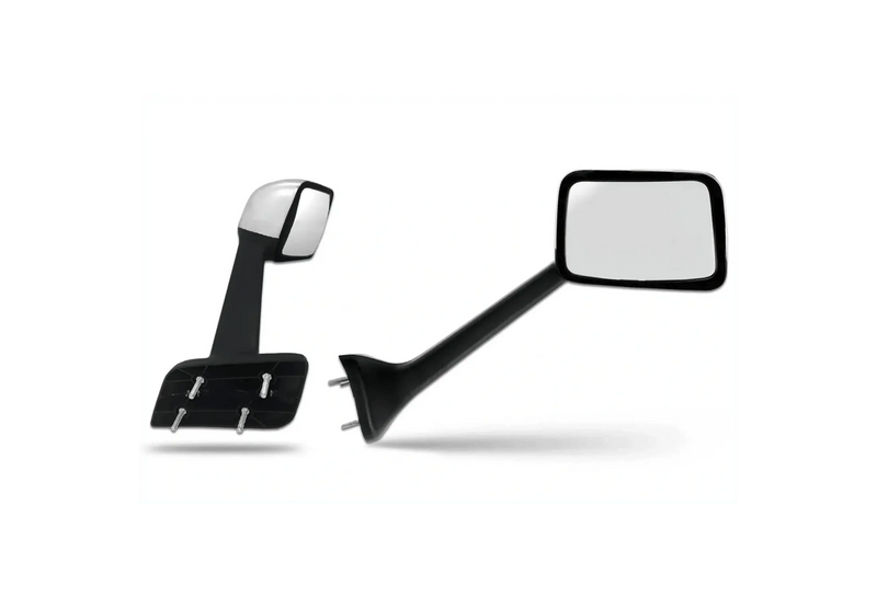 KOZAK Chrome Hood Mirror (Passenger Right Side) compatible with International LT625 Trucks PLUS International Logo, Windshield Wipers, Frame License Plate and KOZAK Vest