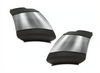 KOZAK PLASTIC Bumper End Corner Extension PAIR with Chrome Trim (Left Driver and Right Passenger Side) for International Prostar 2008-2015 PLUS International Logo, Windshield Wipers and KOZAK Vest