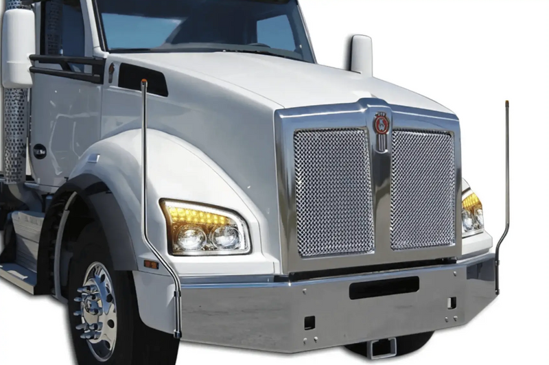 KOZAK Full LED Performance Headlight Assembly (Passenger Right Side) for KENWORTH T880 2013+ PLUS Logo, Windshield Wipers and Vest