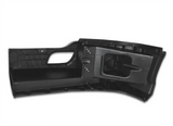 Kozak Black Plastic Bumper Extension Corner Right Passenger Side for Kenworth T680 - Tacoma Parts Corporation