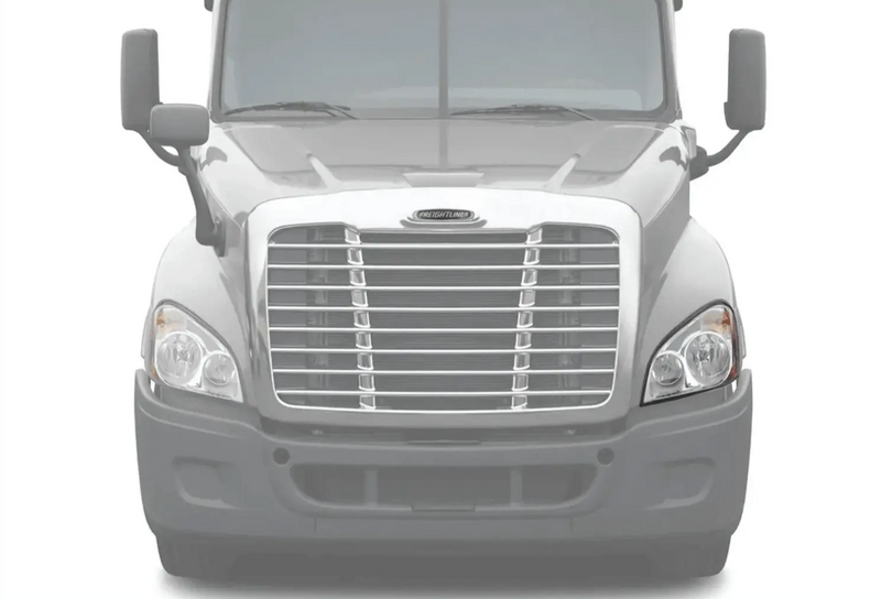 KOZAK HEADLIGHT HALOGEN + LED Replacement Headlight (A06-51907-007) Passenger Right Side For FREIGHTLINER CASCADIA 2008-2017 PLUS Logo, Wipers, 4x H11 LED Bulbs, License Plate Frame, Vest