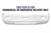 KOZAK Aftermarket Fiberglass Aero Bumper W/Fog Light Holes Fits Freightliner FLD120 SBA 1989-2007 PLUS Freightliner Logo, 2x22" Windshield Wipers and KOZAK Reflective Vest