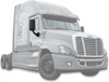Kozak Black Heated Door Side Mirror Right (Passenger Side) for Freightliner Cascadia 2008-2017 PLUS Freightliner Logo Emblem, 2x 22 inch Windshield Wipers and KOZAK Reflective Vest included