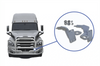 KOZAK Bumper Deer Moose Brush Guard Brackets Mounting Hardware Set compatible with EX-Guard For Freightliner cascadia 2018 and Newer PLUS Logo and Kozak Reflective Vest