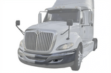 KOZAK Bumper Chrome Trim (Left Driver Side) For International Prostar Trucks PLUS Logo, 2x Wipers, License Plate Frame and Vest