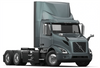 KOZAK Black Plastic Air Deflector Right Passenger Side compatible with Volvo VNL 2018+ PLUS Logo with Stripe, 2X 22 Windshield Wipers, License Plate Holder and Vest