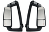 KOZAK Side View Door Mirror Power Heated Chrome With LED Turn Signal with Arm SET (Left & Right) & Look Down Mirror compatible with Volvo VNL, VNM, VNX, VN 2004-2023 + Logo, Bracket, Wipers, Vest