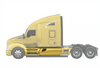 Kozak Aftermarket Fairing Skirt Panel Driver Side Set for Kenworth T680 - Tacoma Parts Corporation