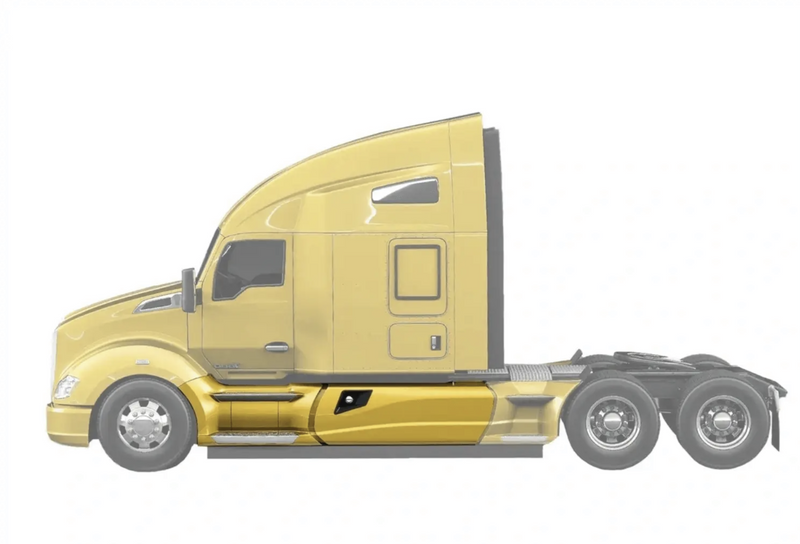 Kozak Aftermarket Fairing Skirt Panel Driver Side Set for Kenworth T680 - Tacoma Parts Corporation