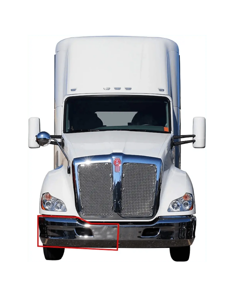 Kozak Bumper Chrome Plastic Extension Corner Right Passenger Side for Kenworth T680 - Tacoma Parts Corporation