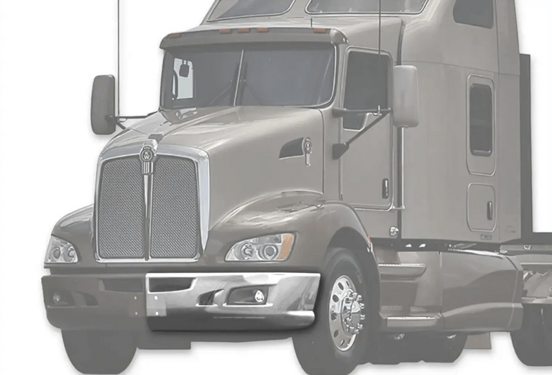 Kozak Chrome Plastic Bumper Extension Corner Left (Driver Side) for Kenworth T660 - Tacoma Parts Corporation