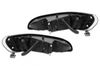 KOZAK Black LED Headlights Pair (Driver Left & Passenger Right Side) for PETERBILT 330 335 384 386 387 PLUS Logo, Windshield Wipers and Vest
