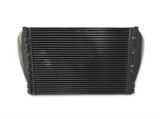 KOZAK Replacement Charge Air Cooler BTC1119G for Volvo VHD PLUS Volvo Logo with Stripe, 2x 22 inch Windshield Wipers, 2x Trailer Tail Lights, License Plate Frame and KOZAK Vest