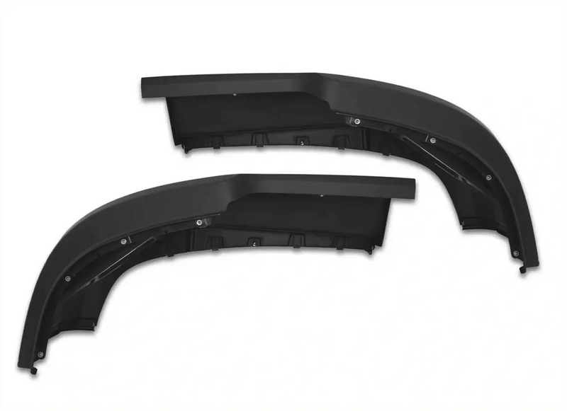 Kozak Black Plastic Bumper Extension Corners (Driver Left & Passenger Right Side) Pair Set for Kenworth T680 - Tacoma Parts Corporation