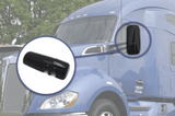 KOZAK Black Door Mirror Cover (Left Driver Side) For Kenworth T680 T880 Truck Accessories PLUS Logo, 2x22" Windshield wipers and KOZAK Reflective Vest