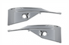 Kozak Chrome BUMPER COVERS with FOG LAMP HOLE PAIR SET (Driver Left and Passenger Right Side) for KENWORTH T680 NEXT GEN 2022 2023+ PLUS Logo, 2x22" Windshield Wipers and KOZAK Vest