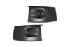 KOZAK Black Plastic Corner Bumper Driver (Left) and Passenger (Right) Sides compatible with Freightliner M2 Business Class 106 112 PLUS Logo, 2x 22" Windshield wipers and Kozak Reflective Vest
