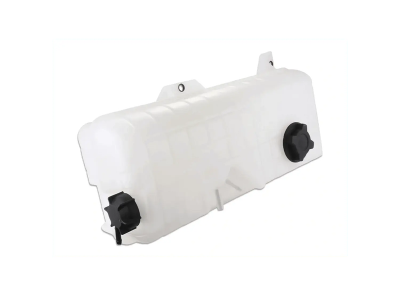 KOZAK Heavy Duty Engine Overflow Coolant Recovery Bottle Tank with Cap and Sensor (603-5504) + Side Hood Air Intake Grille Compatible with Volvo VNL VN 1996-2003 PLUS Wipers, 2x 12V LED Bulbs and Vest