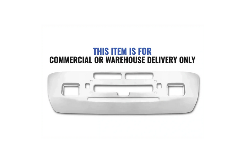Kozak Aftermarket Replacement Defense Aero Fiberglass Bumper for Kenworth T600 PLUS Kenworth Logo, 2x22" Windshield Wipers and KOZAK Reflective Vest