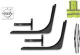 KOZAK Low Wind Cab Fairing Support Brackets 82728020 (Plastic) SET of 2 compatible with Volvo VNL PLUS Logo, 2x22 inch Windshield Wipers and KOZAK Vest
