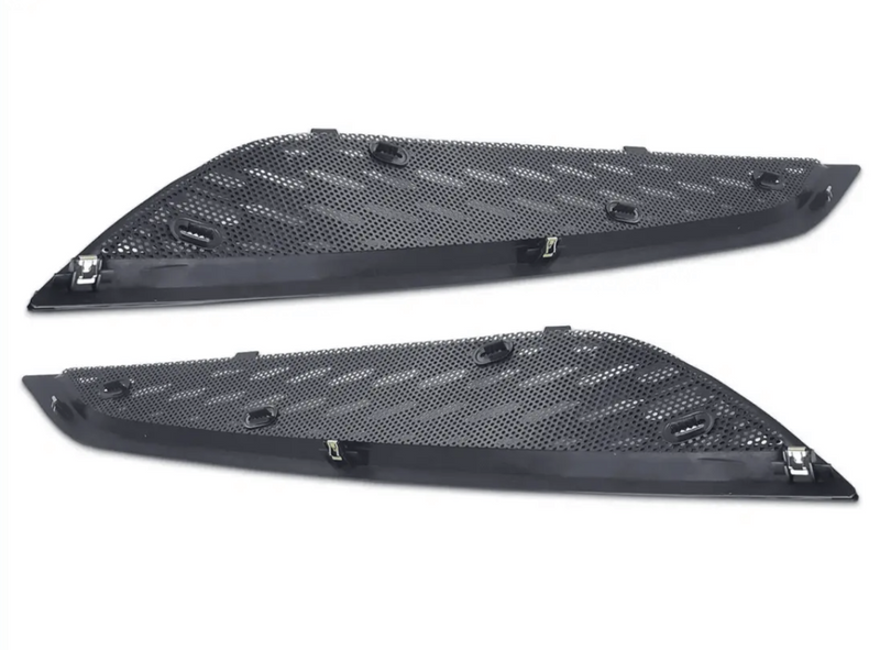 KOZAK Air Hood Vents Grille Set Compatible with Volvo VNL 2018 2019 2020 (Driver Left and Passenger Right Side) Plus Logo Emblem and KOZAK Vest